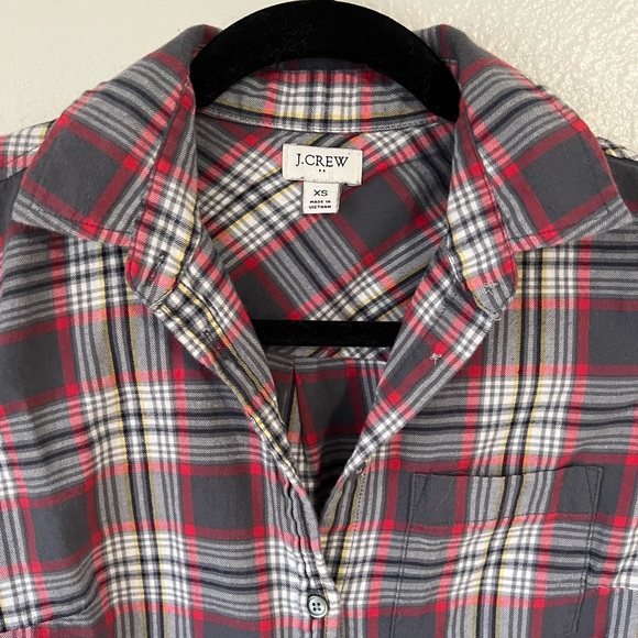 J. Crew women’s button down flannel, xs - Picture 3 of 3